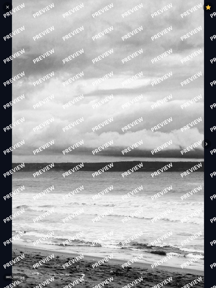 One photo full screen with the watermark across it